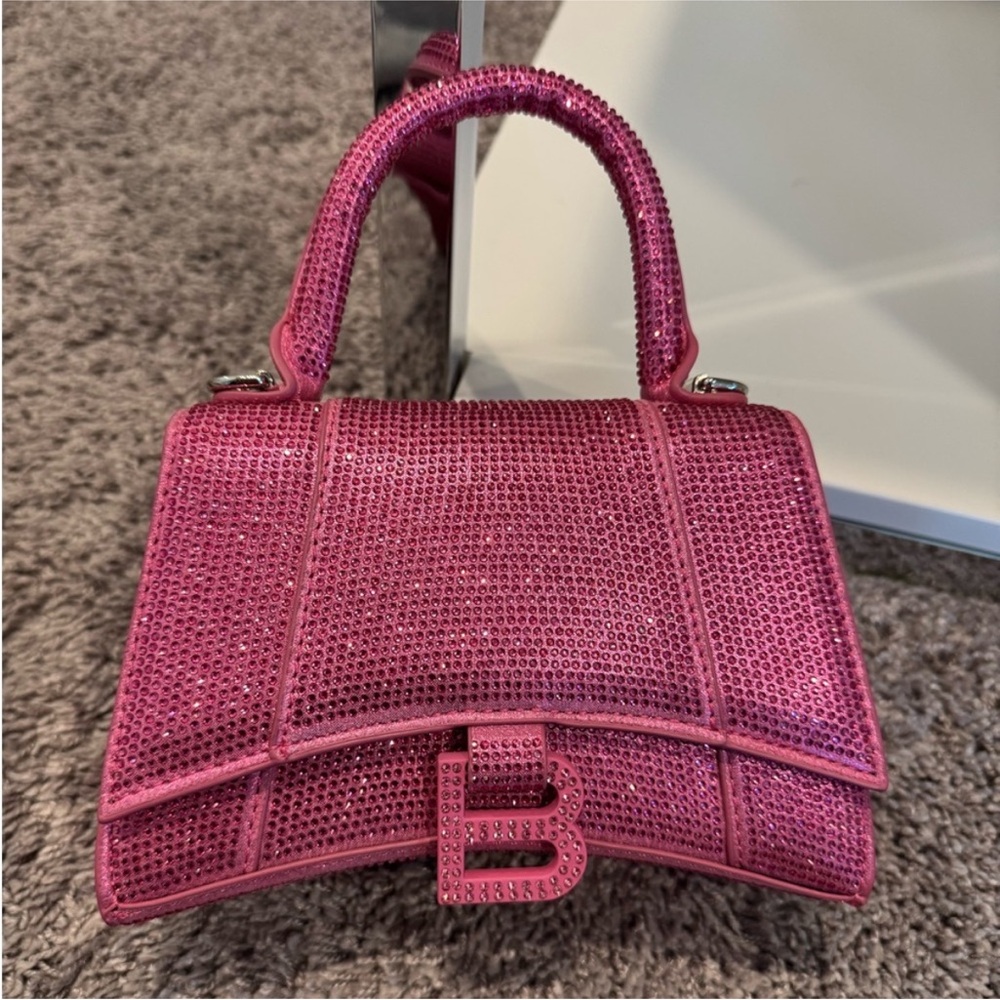 Pink Designer Rhinestone Handbag